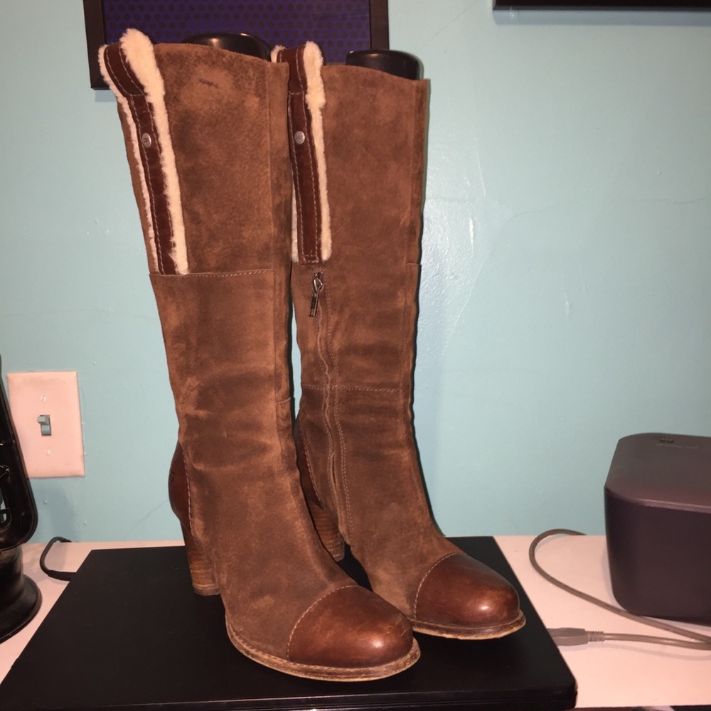 Brown Suede UGG Knee-High Boots